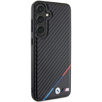 4. BMW Carbon Tricolor Line MagSafe Case for Samsung Galaxy S24+ - Black