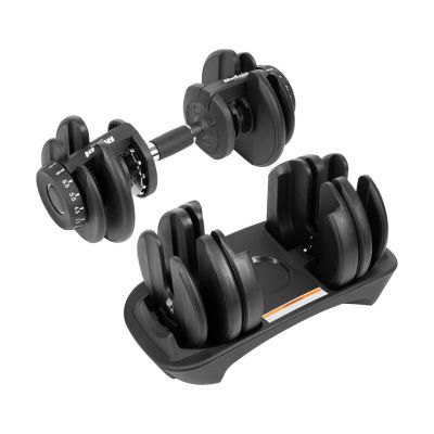 3. Cast iron adjustable dumbbell 24 kg REBEL ACTIVE