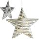 DECORATIVE STAR 20 LED 30 CM SILVER