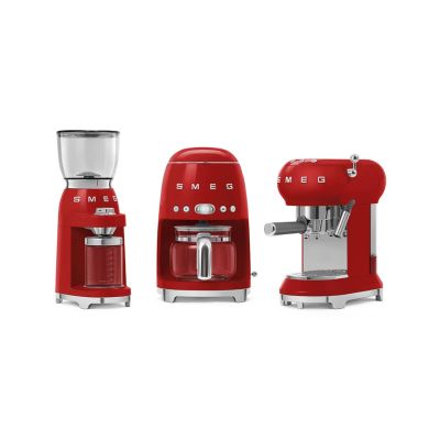 9. Smeg CGF11RDEU Coffee Grinder 150W Red