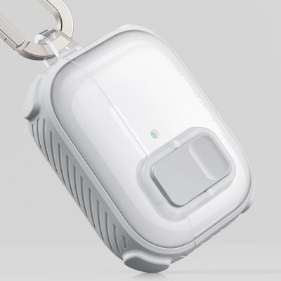 13. AmazingThing Titan Pro Mag Case Clear for AirPods Pro 3 - White