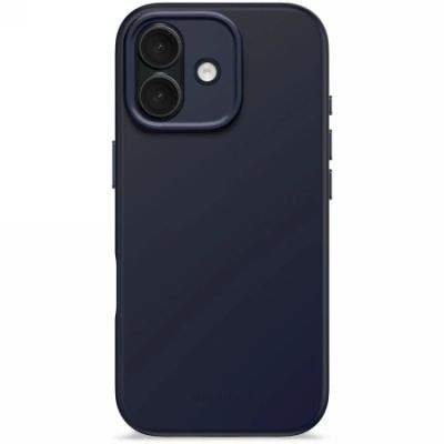 Decoded AntiMicrobial Silicone Backcover MagSafe case for iPhone 17 - navy blue