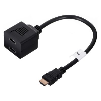 Splitter Lanberg AD-0019-BK (HDMI M - 2x HDMI F; 0.20m; black)