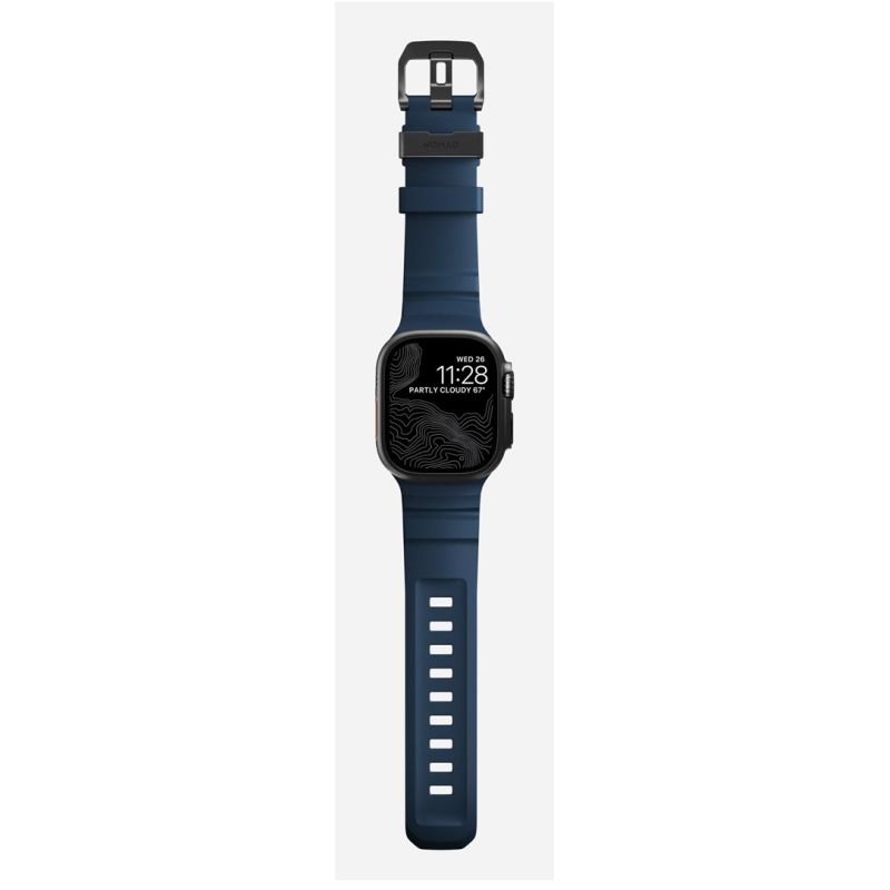 5. Nomad Rocky Point Band Black Leather, Titanium