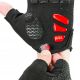 4. Rockbros S169BR XL cycling gloves with gel inserts - black and red