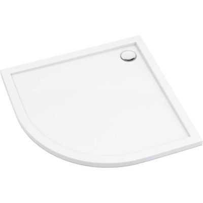 Semi-circular acrylic shower tray 80 cm