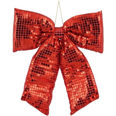 2. RED DECORATIVE BOW 39x50CM MICA