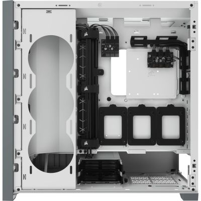 5. Corsair iCUE 5000X RGB Mid-Tower ATX Tempered Glass White case (CC-9011213-WW)