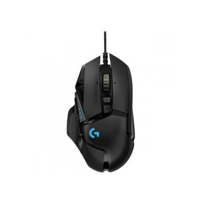 8. Logitech G502 Gaming HERO EU Mouse 910-005471 (optical; 16000 DPI; black)