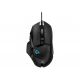 8. Logitech G502 Gaming HERO EU Mouse 910-005471 (optical; 16000 DPI; black)