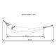 9. GARDEN HAMMOCK 2-PERSON 200X150CM WITH COVER GRAY 1039053