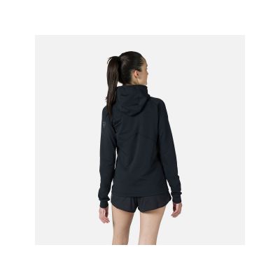 2. ROSSIGNOL Women's W Mid Layer Thin Fz Sweatshirt, Black