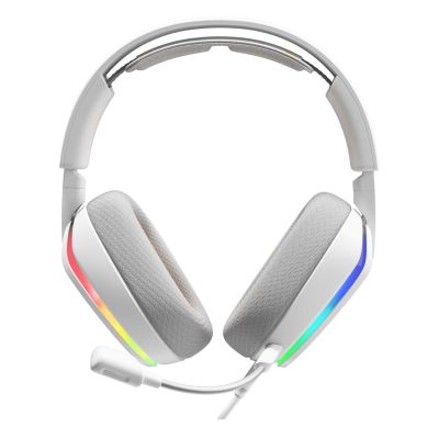 15. Glorious Gaming Glorious GHS Eternal RGB – RGB Stereo Gaming Headphones for PC, PS5, PS4, Switch – Custom-Tuned Drivers, Detachable Microphone, USB-C – Durable, 24/7 Comfort – White