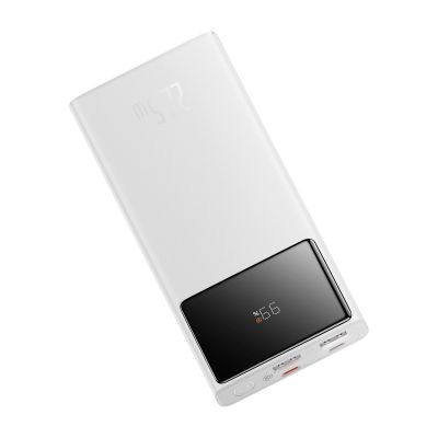 2. Baseus Star-Lord 10000mAh 22.5W Powerbank with Digital Display and USB-C 3A Cable 30cm - White