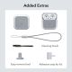 8. ESR Orbit Halolock MagSafe case for Apple AirPods 4 - white