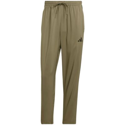 2. Men's adidas Essentials 3-Stripes Stanford Open Hem Pants Olive JE6401