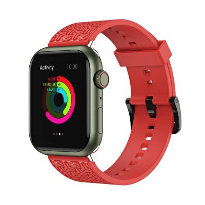 4. Watch Strap Y Watchband Bracelet for Apple Watch 42 / 44 / 45 mm - Red