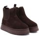 7. Waterproof women's snow boots, platform ankle boots, brown Big Star UU274174