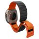 4. Spigen Athlex Air M Strap for Apple Watch 44/45/46/49 mm - Black and Orange