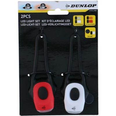 8. DUNLOP PRO SILICONE LED BIKE LIGHT KIT FRONT AND REAR