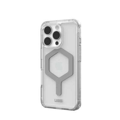 3. Urban Armor Gear Plyo Cell Phone Case 16 cm (6.3") Silver, Transparent