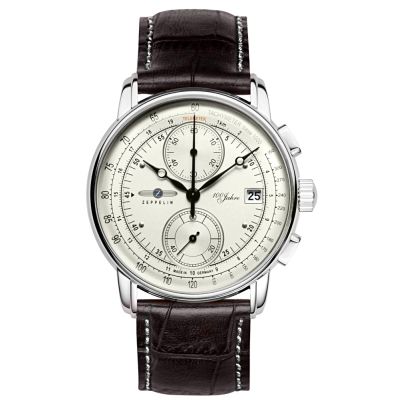 Men's Watch ZEPPELIN 100 Yahre Chronograph 8670-1 + BOX