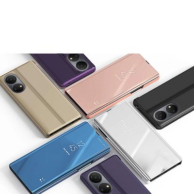 5. Clear View Case case for Honor X7 / Honor Play 30 Plus flip cover black