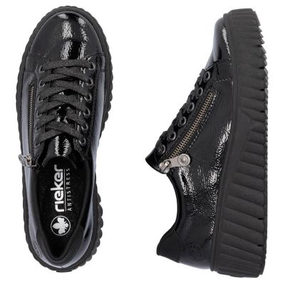 16. Rieker W N2501-00 black wedge shoes