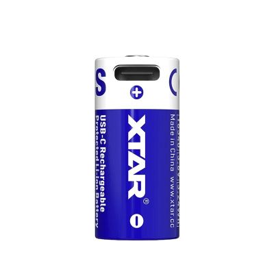 XTAR BATTERY 16340/R-CR123 3.7V LI-ION 900MAH USB-C WITH PROTECTION 16340-900