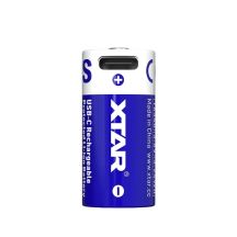 XTAR BATTERY 16340/R-CR123 3.7V LI-ION 900MAH USB-C WITH PROTECTION 16340-900