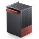 33. Jonsbo T6 Case, Mini-Tower, Mini-ITX, Tempered Glass, Wood - Black