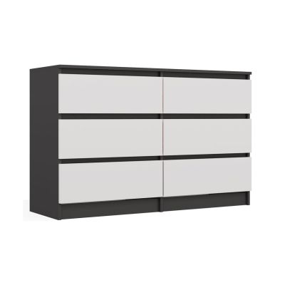 M6 MALWA CHEST OF DRAWERS 120CM ANT/WHITE SET
