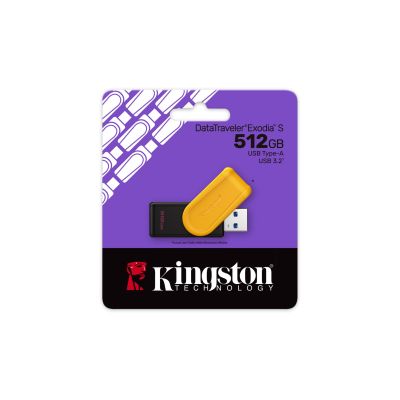 2. KINGSTON FLASH 512GB USB 3.2 Gen 1 DataTraveler Exodia S B+Y