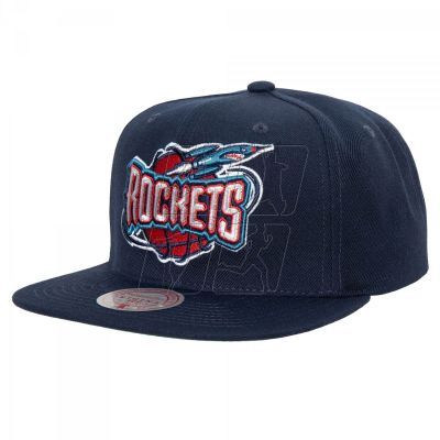 Mitchell &amp; Ness NBA Houston Rockets Team Ground 2.0 Snapback Hwc Rockets Cap HHSS3258-HROYYPPPNAVY