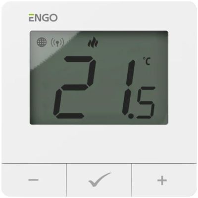 ENGO Controls E25-230W temperature controller, 230V, white, Internet, surface-mounted ZigBee/868MHz