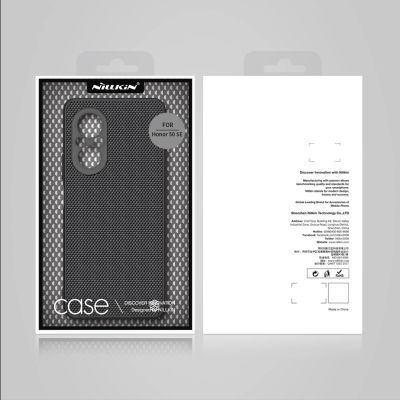 5. Nillkin Textured Case durable reinforced case with gel frame and nylon back for Honor 50 SE black