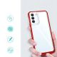 6. Clear 3in1 case for Samsung Galaxy S23 silicone cover with frame red