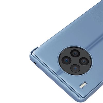 8. Clear View Case cover for Huawei nova 8i cover with a flap black
