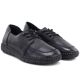 4. Jezzi JH01-1 comfortable black women's leather shoes