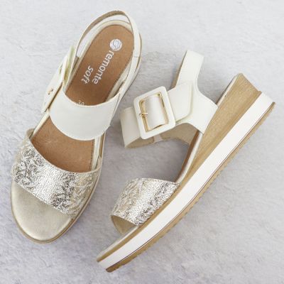 3. Remonte W D6453-61 RKR646B wedge sandals