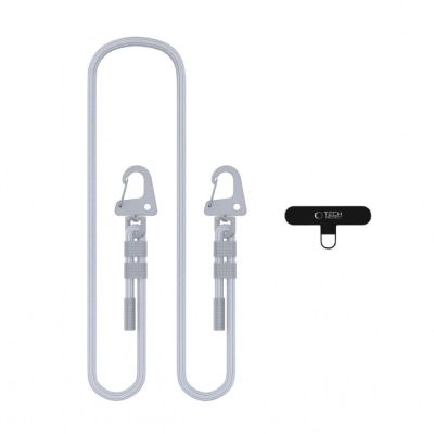 Tech-Protect C5SD Rope CrossBody Phone Lanyard - Gray