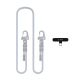 Tech-Protect C5SD Rope CrossBody Phone Lanyard - Gray
