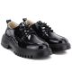 4. Women's grunge patent leather shoes in black Artiker 59C1128