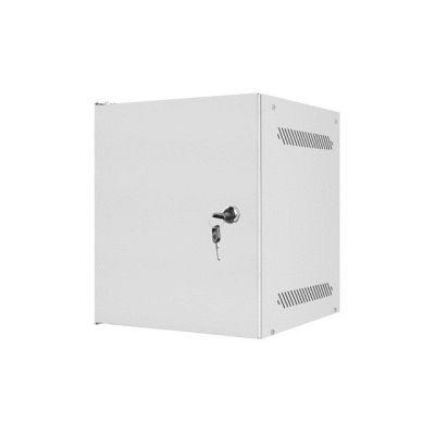 3. LANBERG WALL-MOUNTED RACK CABINET 10" 6U 280X310 GRAY, METAL DOORS (FLAT PACK) WF10-2306-00S