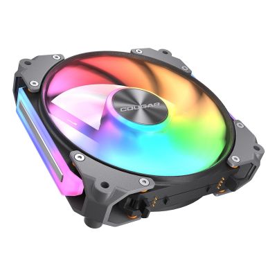 3. COUGAR CF-APR12HB3-RGB Computer Case Fan 12 cm Black 3 pcs.