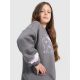4. Oversized sweatshirt without a hood for girls 4F 4FJRAW25TSWSF2438-22S
