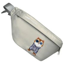 Nimmy Crossbody Glasses Cool Cat Shoulder Bag - Gray