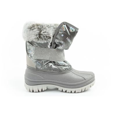 4. Lee Cooper winter boots children's insulated snow boots for girls gray