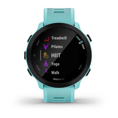 5. Garmin Forerunner 55 42mm Turquoise Watch