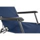 6. MULTIPLE-POSITION LEVEL CHAIR WITH HEADREST, NAVY BLUE